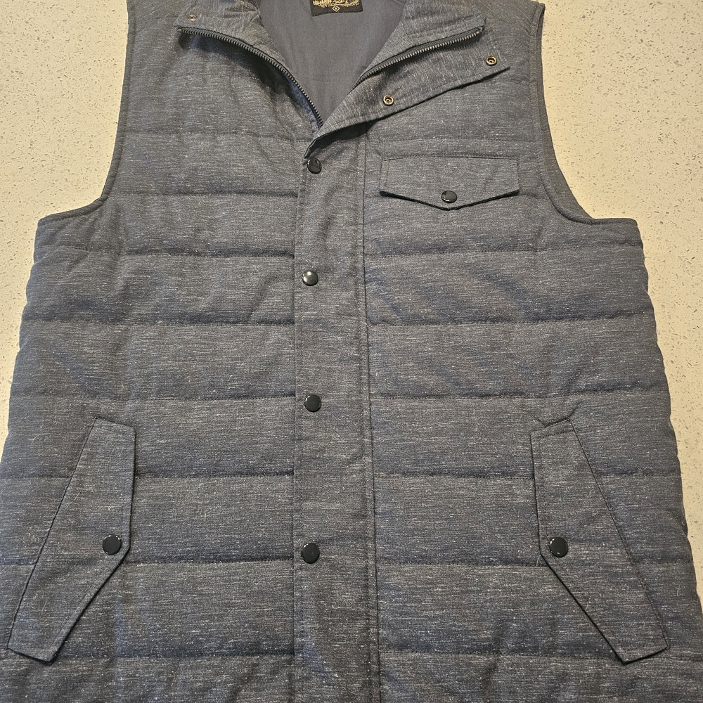United By Blue Men's Charcoal Quilted Vest